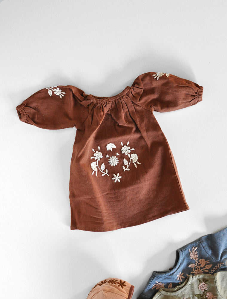 Apolina for the Polka Dot Club-Brown Maren Dress – POLKA DOT CLUB