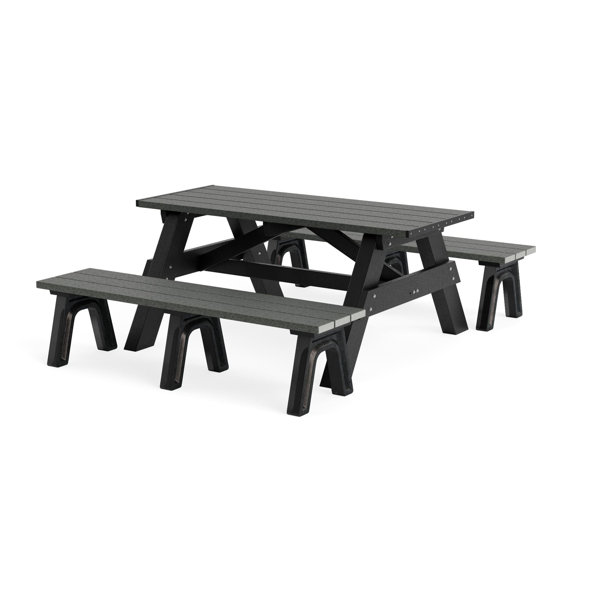 Deluxe 6ft Picnic Table with Bench Seats | Polly Products