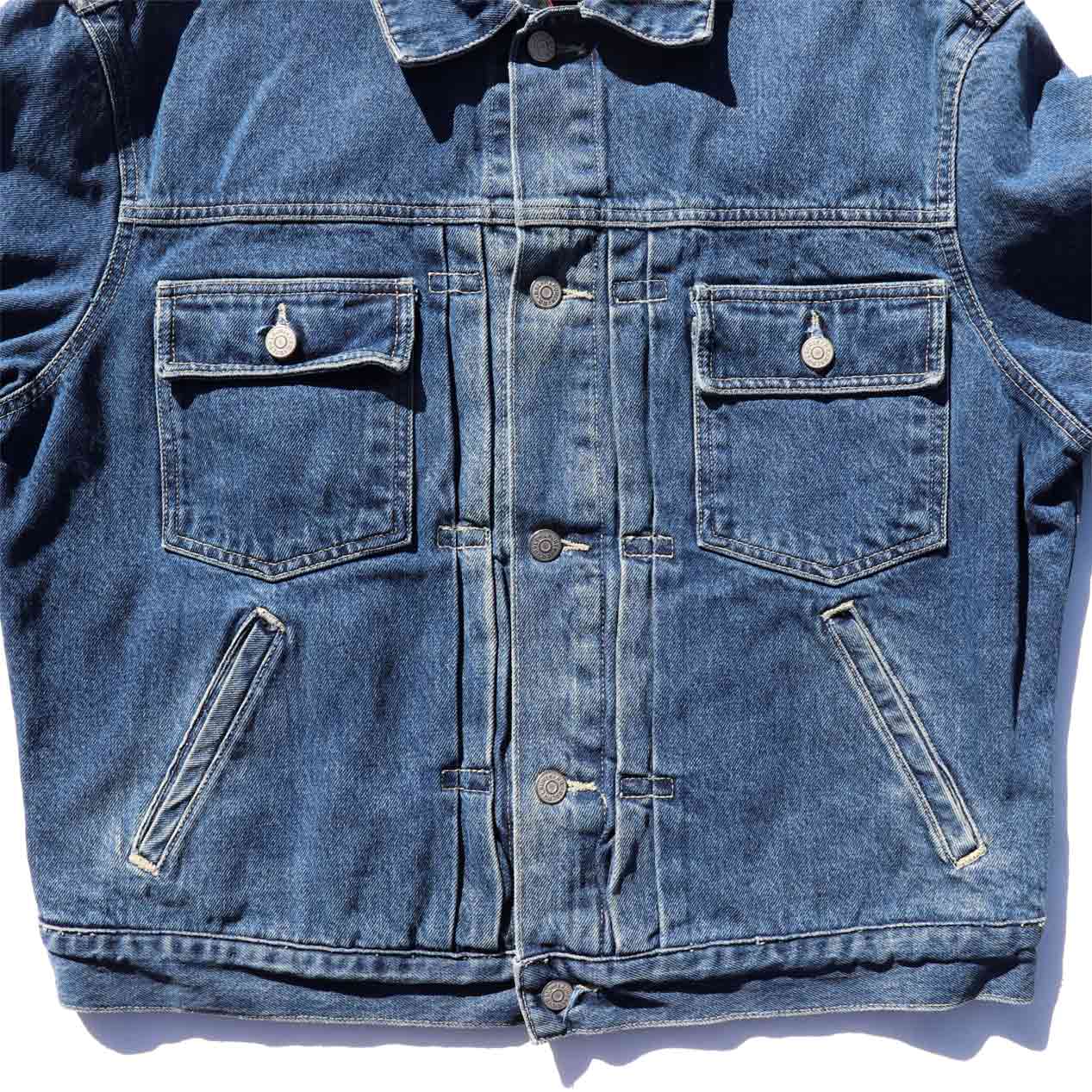 POST JUNK / 90's RRL USA製 ネルライナー デニムジャケット [L]