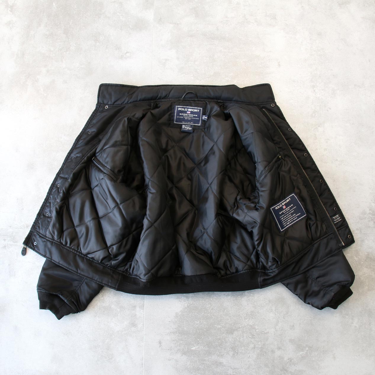 POST JUNK / 90's POLO SPORT RALPH LAUREN Division Jacket Black [XXL]