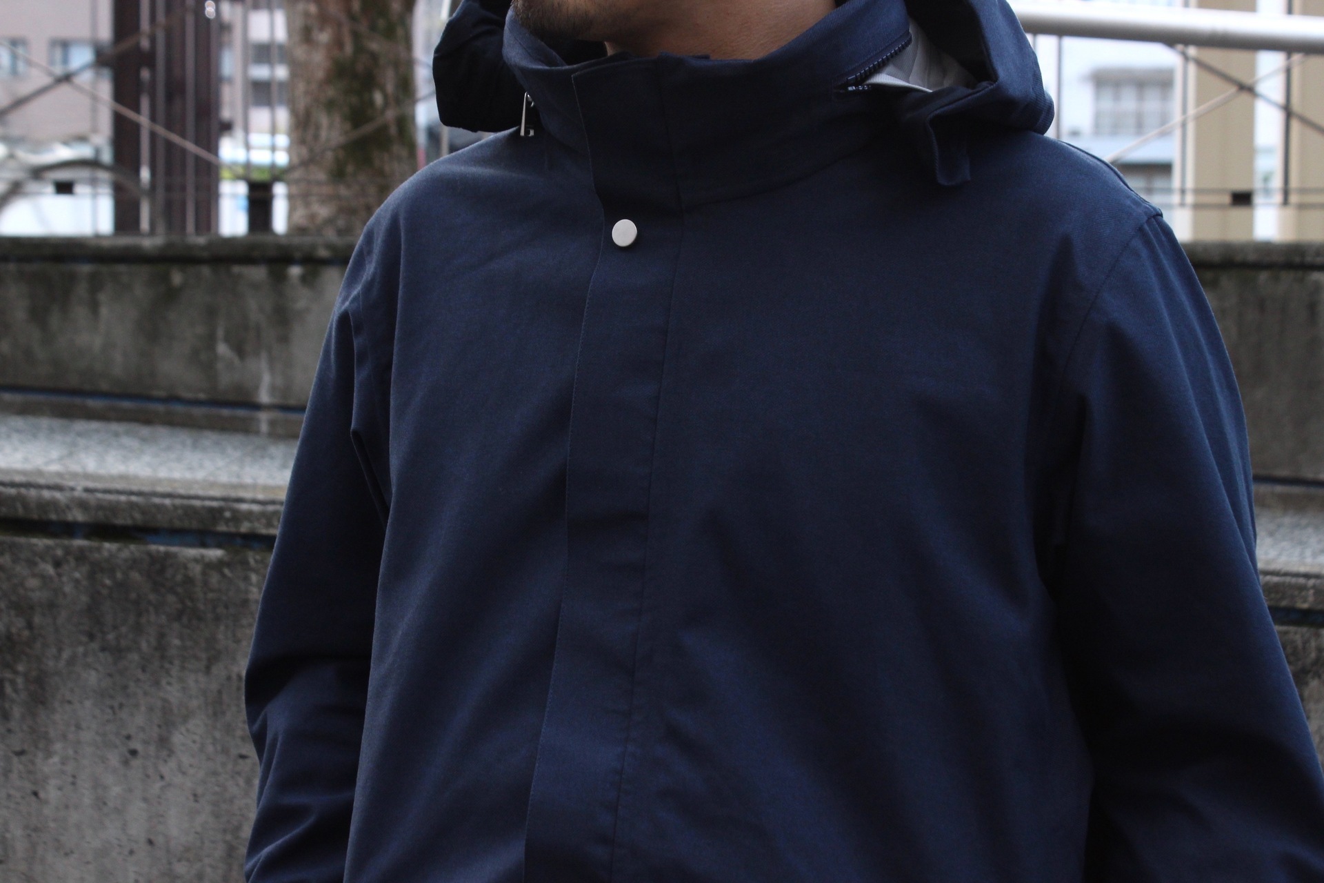 nonnative - SCIENTIST COAT N/P TWILL WITH GORE-TEX 3L: VIOLA