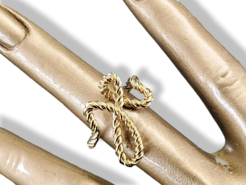 Hermes Plated Yellow Gold Brass CORD'H Anneau de Foulard Scarf