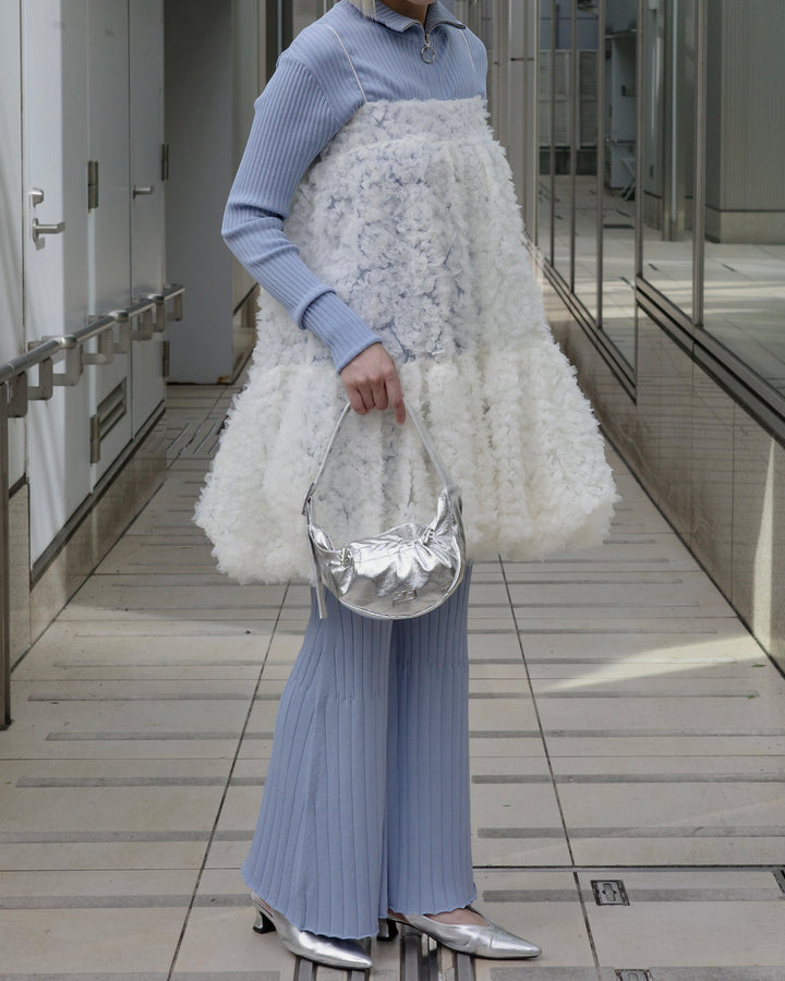 あさぎーにょ POPPY フラワーパフスリーブ TIERED ONEPIECE poppy あさ
