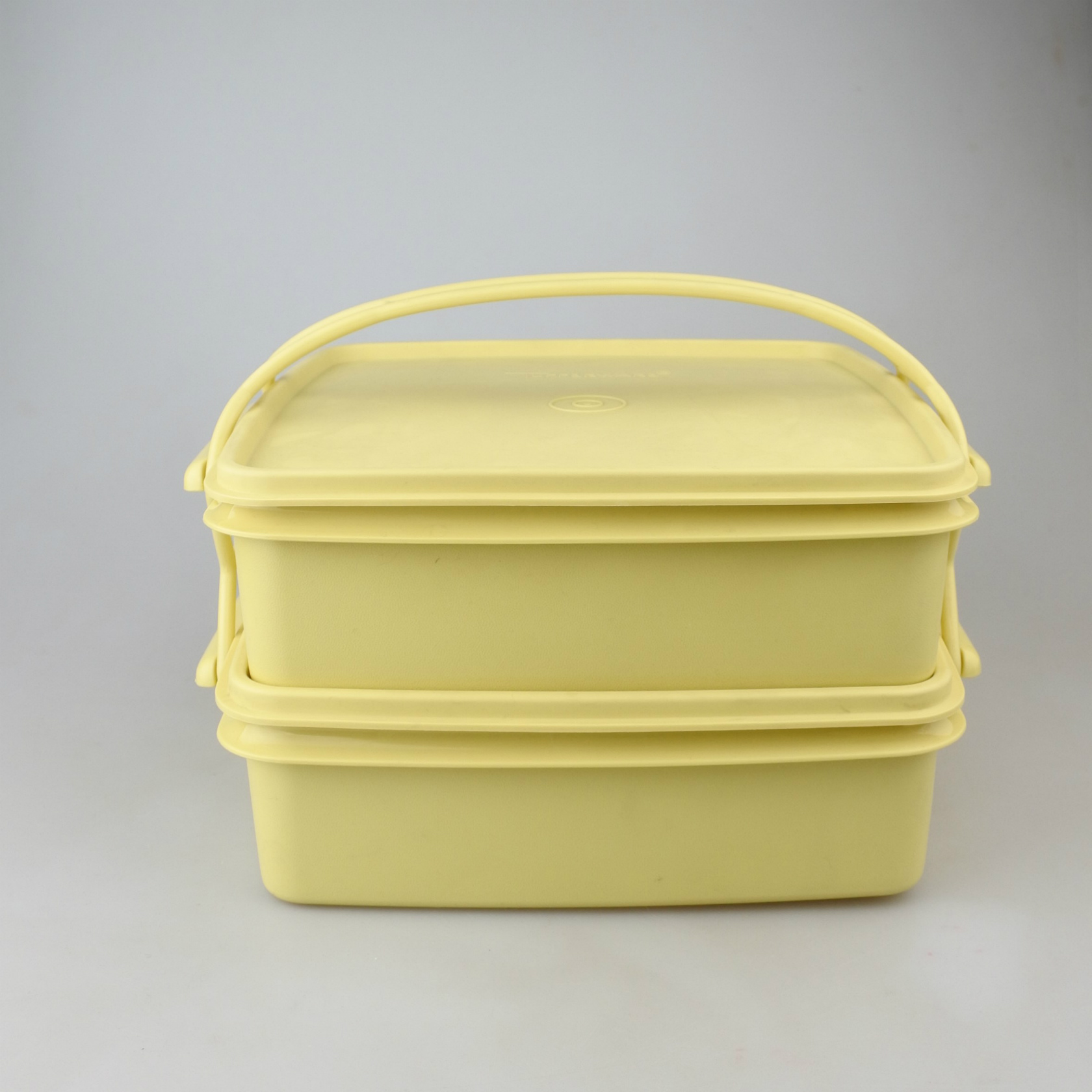 ビンテージ】日本製Tupperware（タッパーウェア） デュエット イエロー