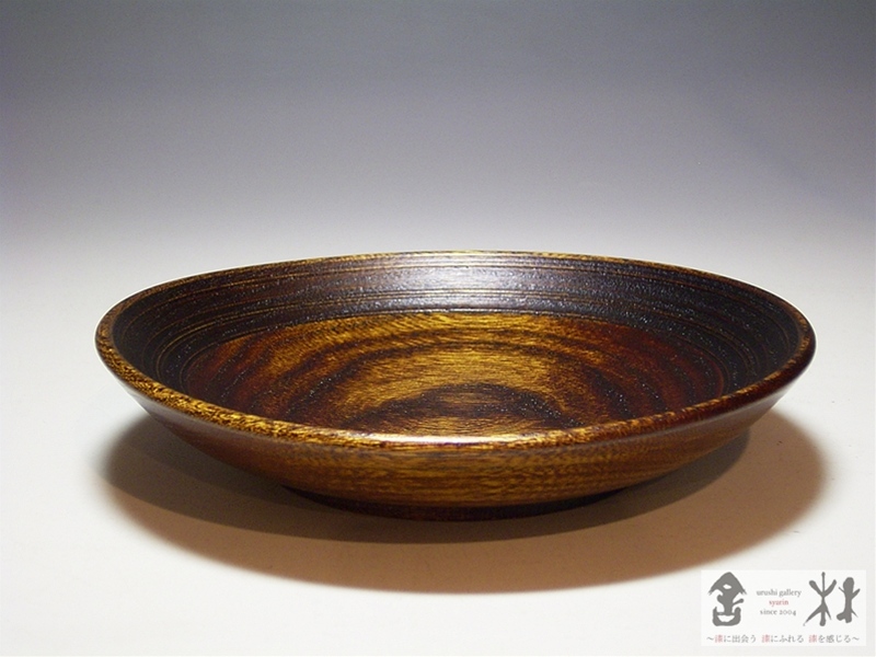 工房千樹 佐竹康宏作 木の葉大茶托 145×153×30mm
