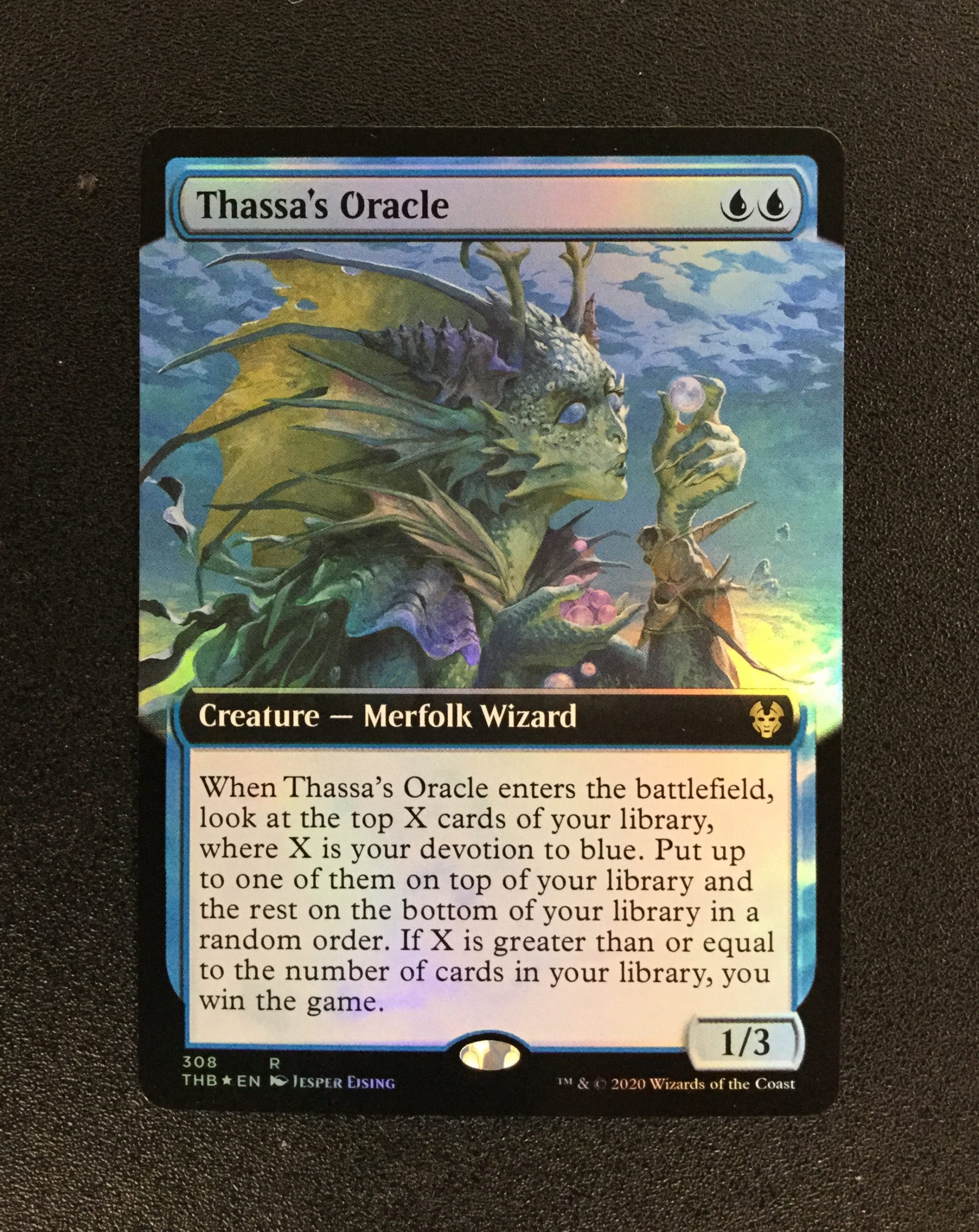 Thassa's Oracle (FOIL Extended Art) - MTG Proxy Theros Beyond