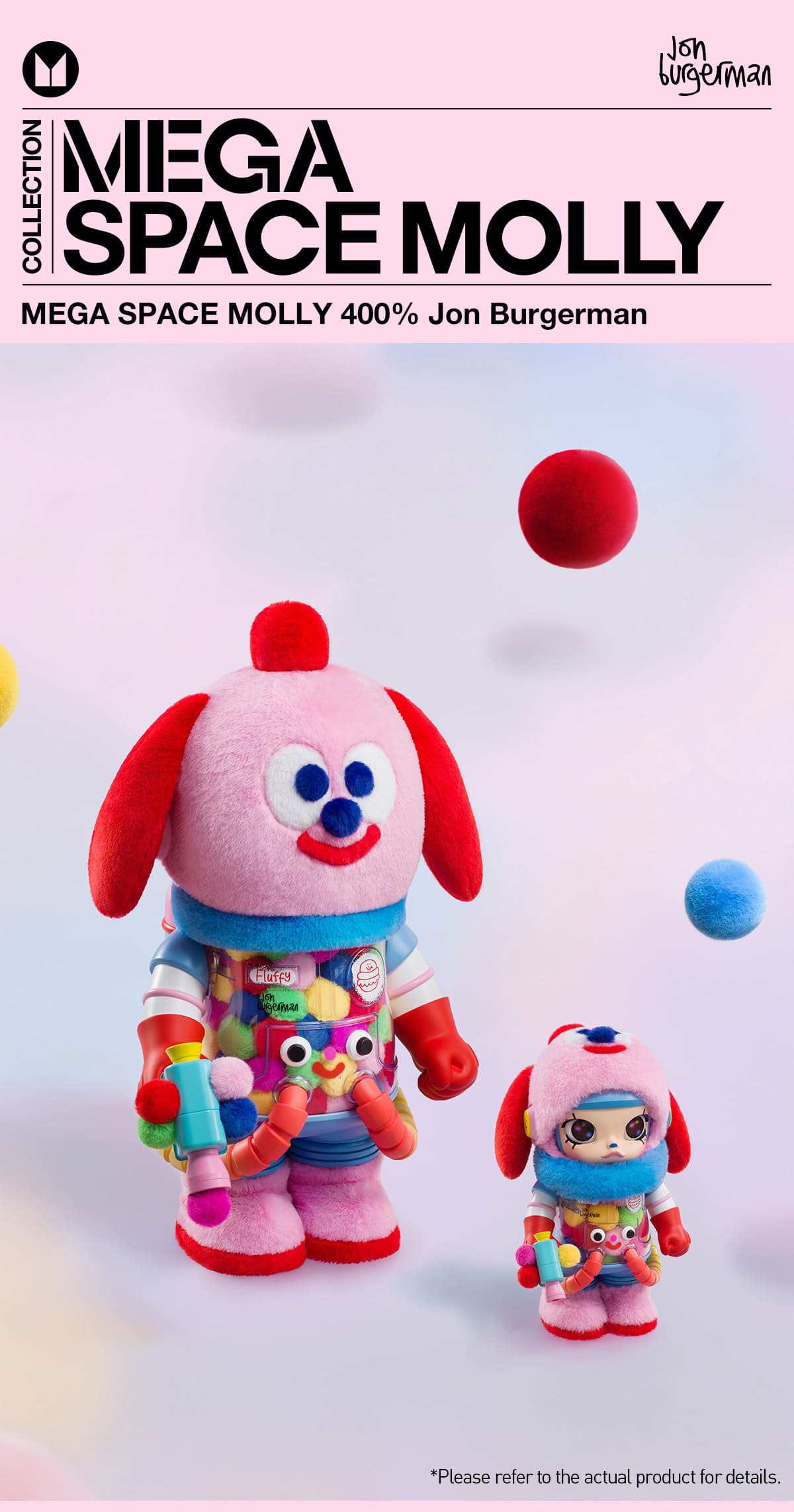 MEGA SPACE MOLLY 400% Jon Burgerman