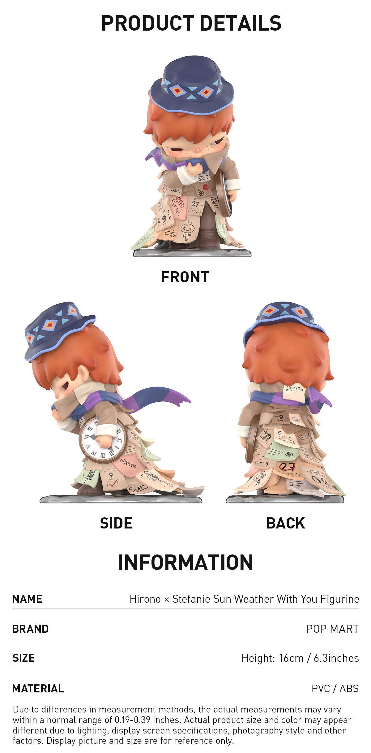 Hirono × Stefanie Sun Weather With You Figurine - POP MART (Canada)