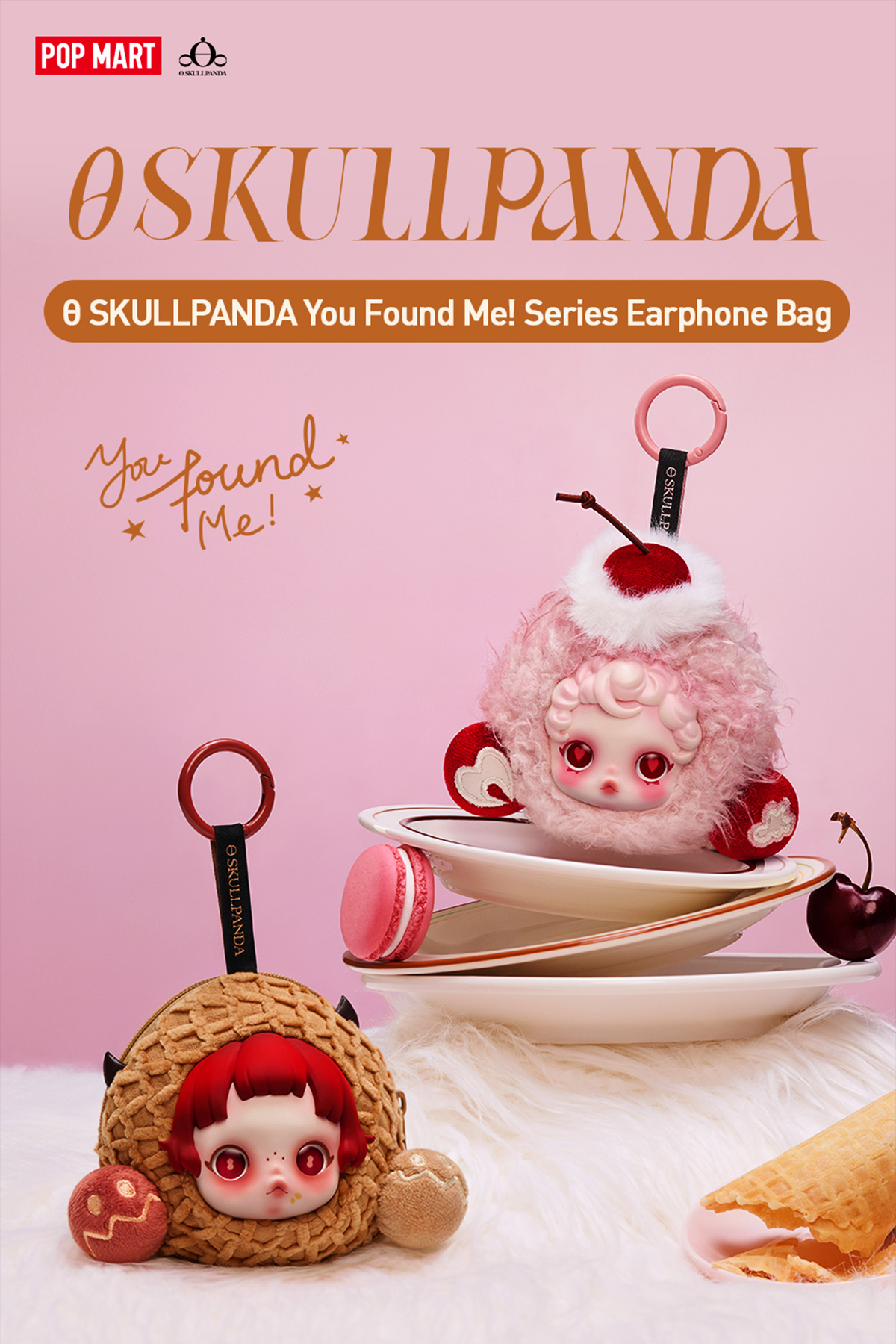 SKULLPANDA You Found Me！Series Earphone Bag-Moldy Muffin - POP