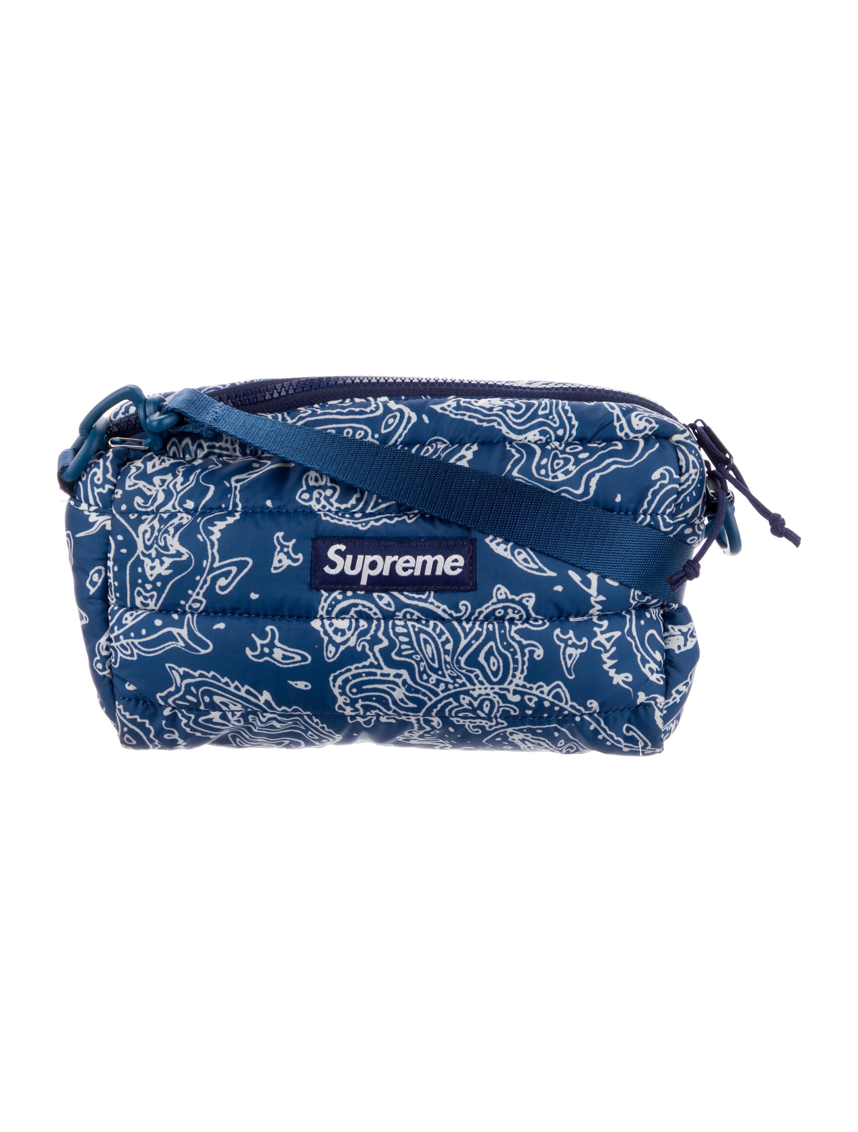 Supreme Puffer Side Bag Red Paisley