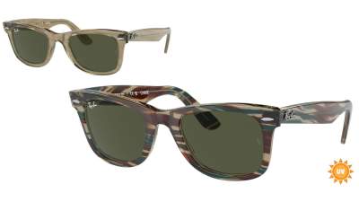Sunglasses Ray-Ban Wayfarer RB2140 901/5F 50-22 Black in stock