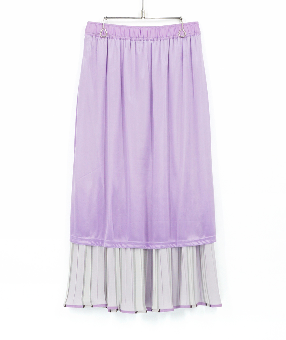 動画掲載】配色ストライププリーツロングスカート☆(スカート