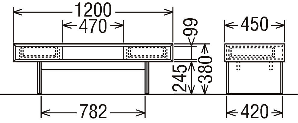 テーブル TT4450E000 | リビングテーブル | 家具を探す | カリモク家具
