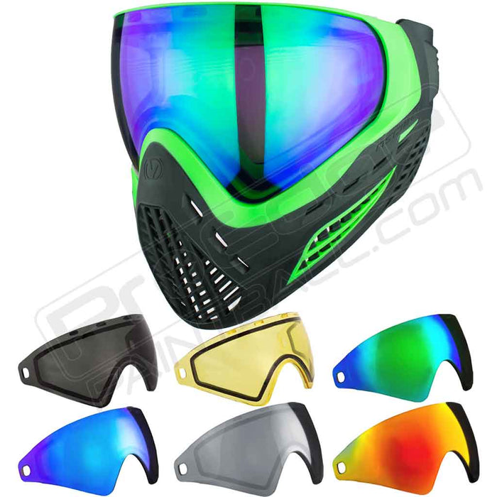 Virtue VIO Ascend Paintball Mask- Lime Emerald - Choose Lens Color