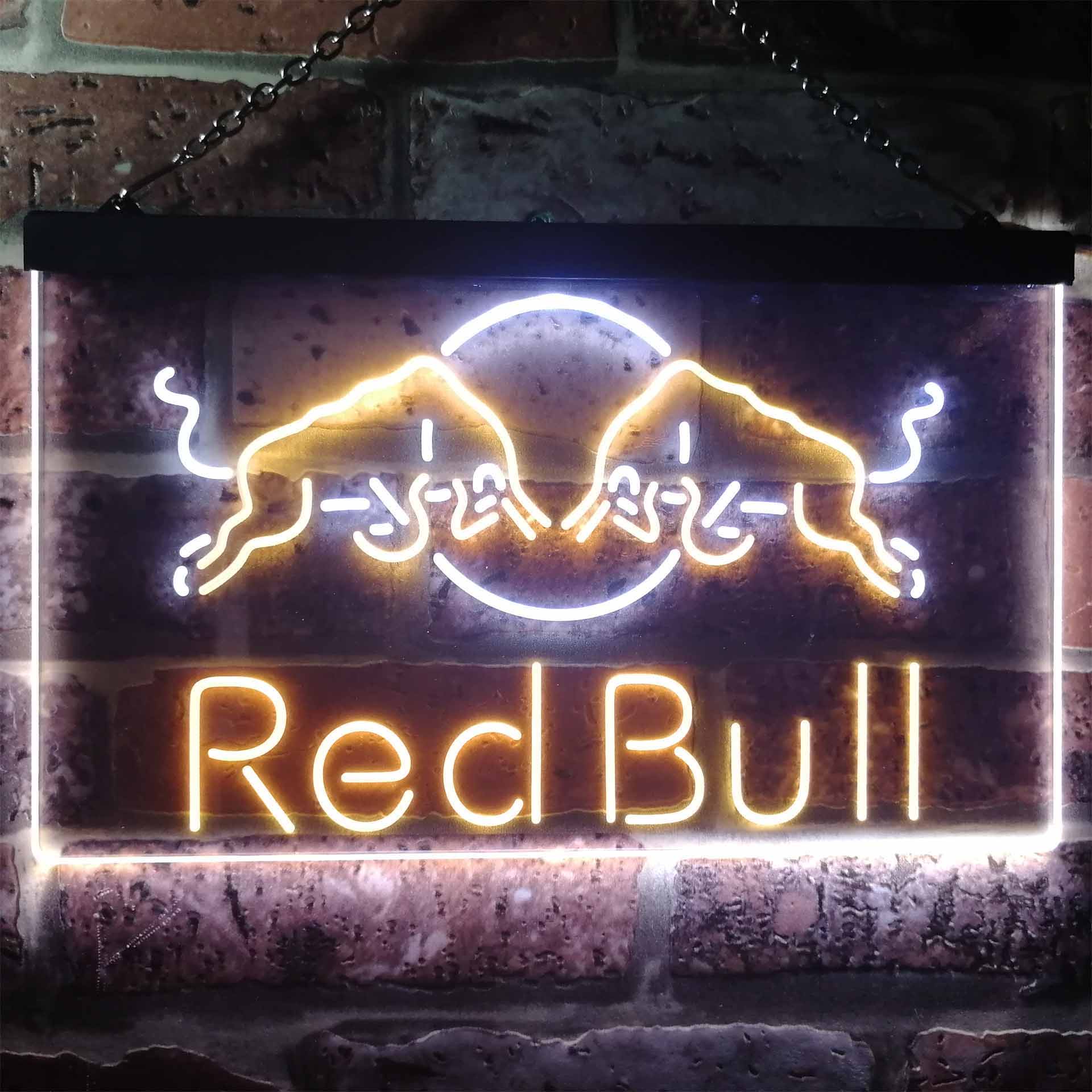 Red Bull Home Bar Neon-Like LED Sign | Home Bar Gift