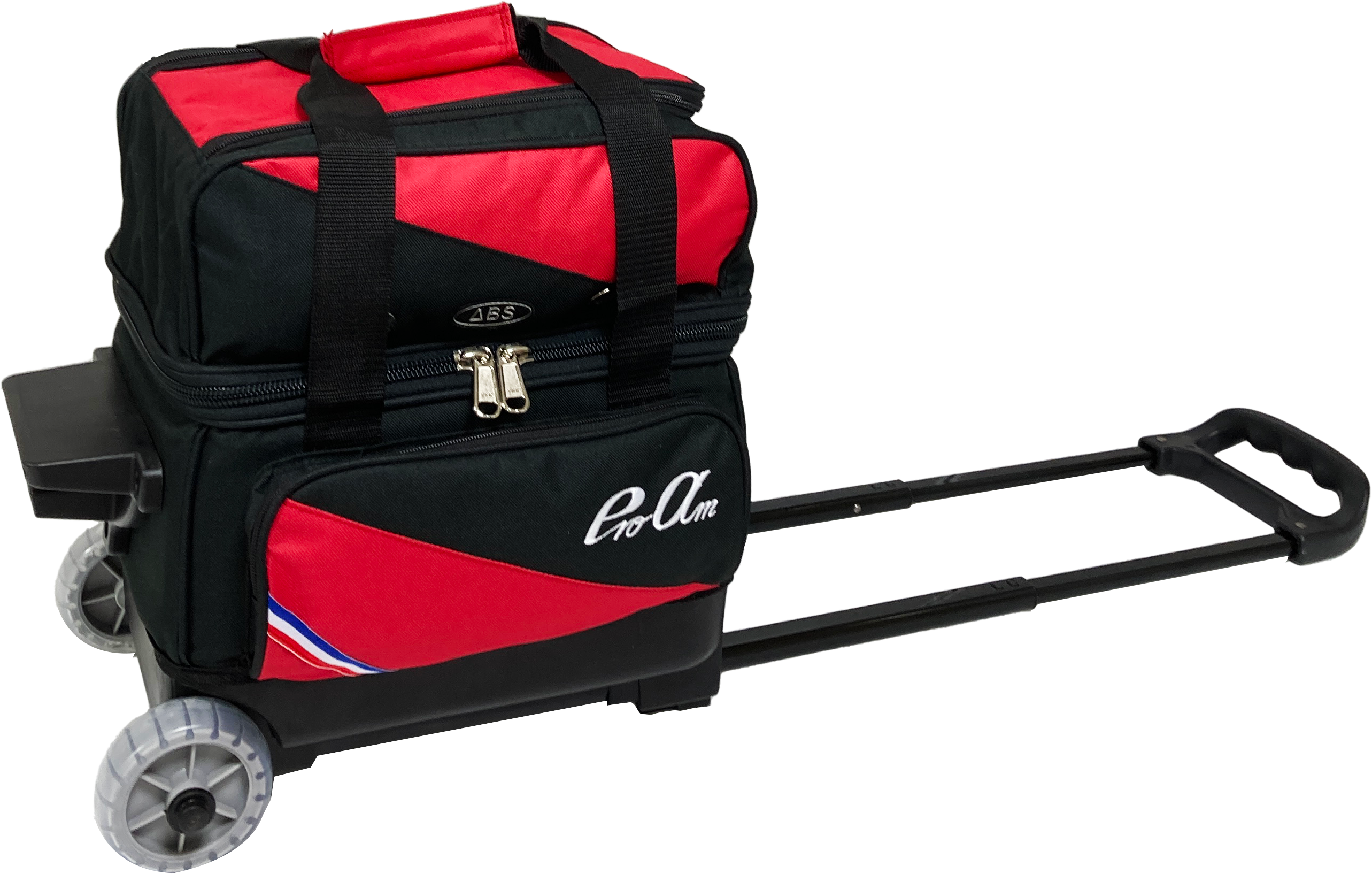 ボウリングバッグ △ABS Pro am ボウリング キャリーバッグ 2個用