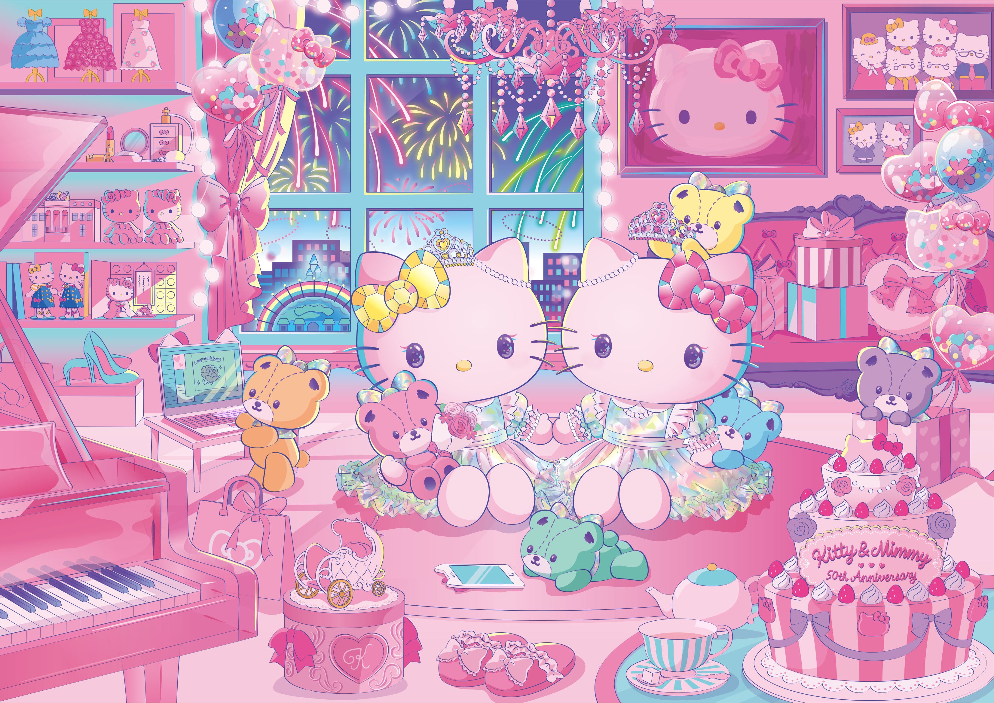 Hello Kitty 50th Anniversary」お誕生日当日の11月1日（水）から
