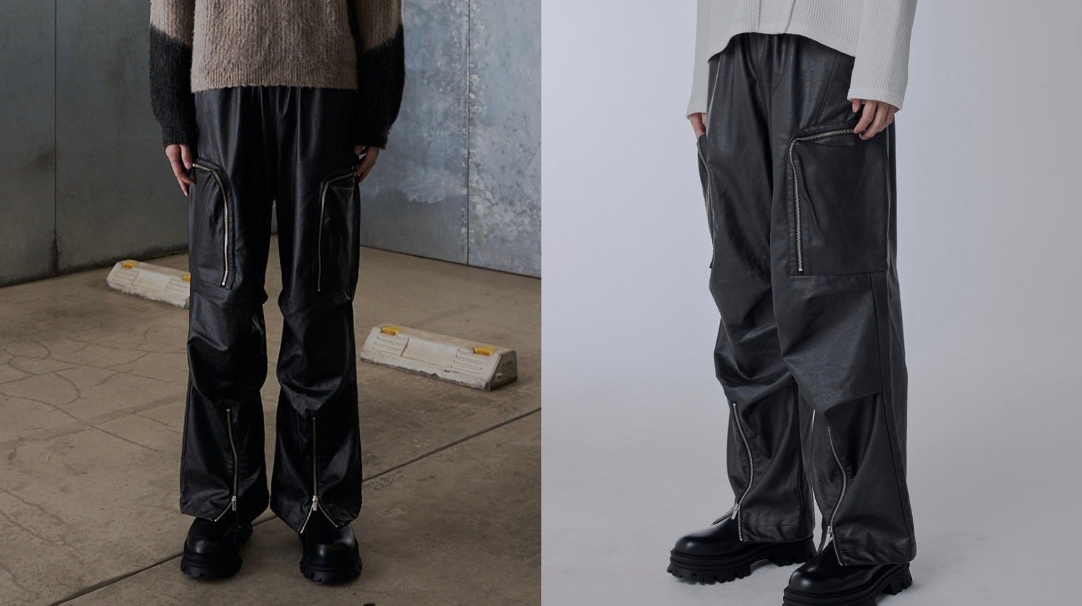 Jent Louis Zip Leather Pants ジェントルイス ジェントルイス Jent