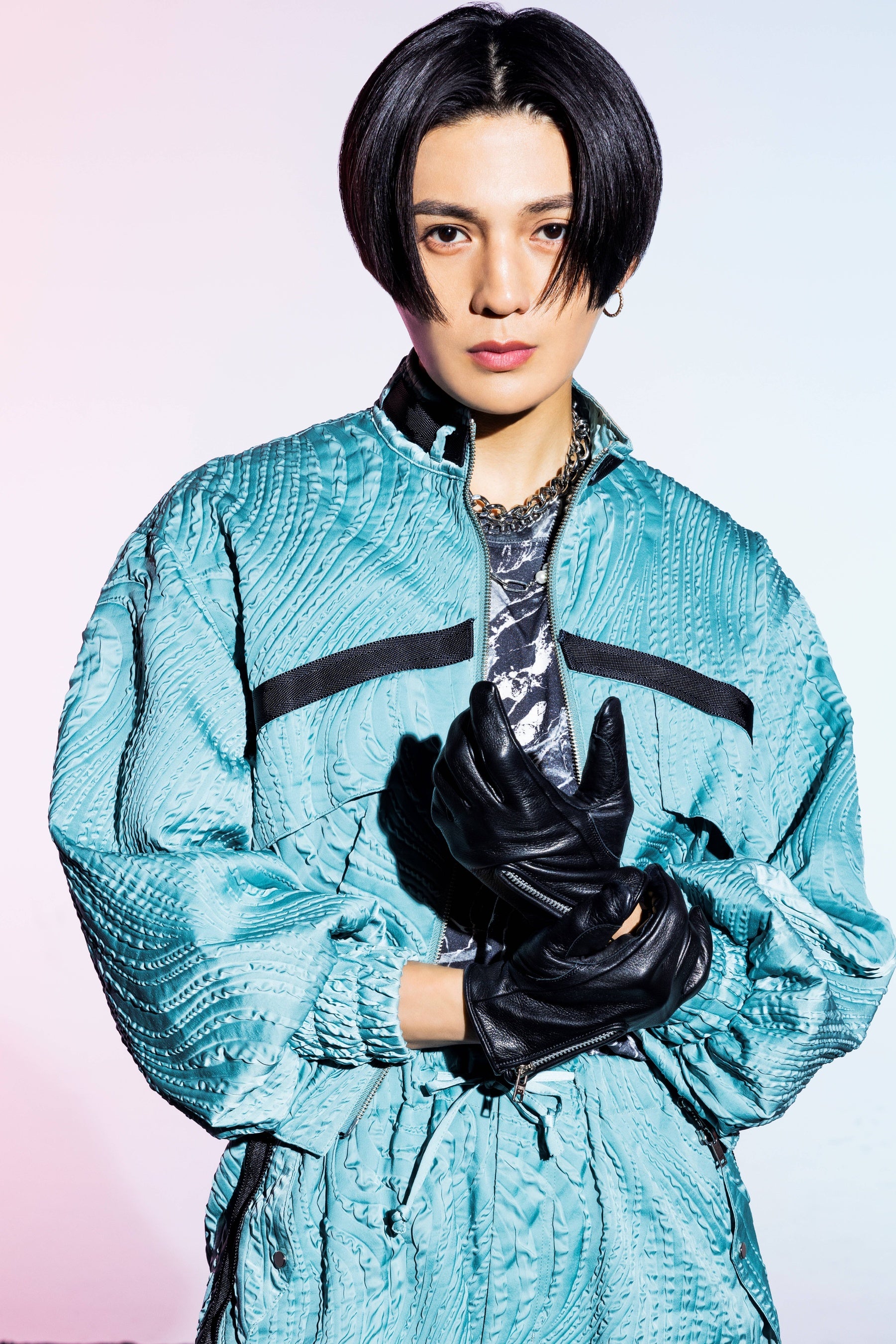 IRIEBEACH クロスモチーフシルバーピアス八木勇征Lookbookポーチ付