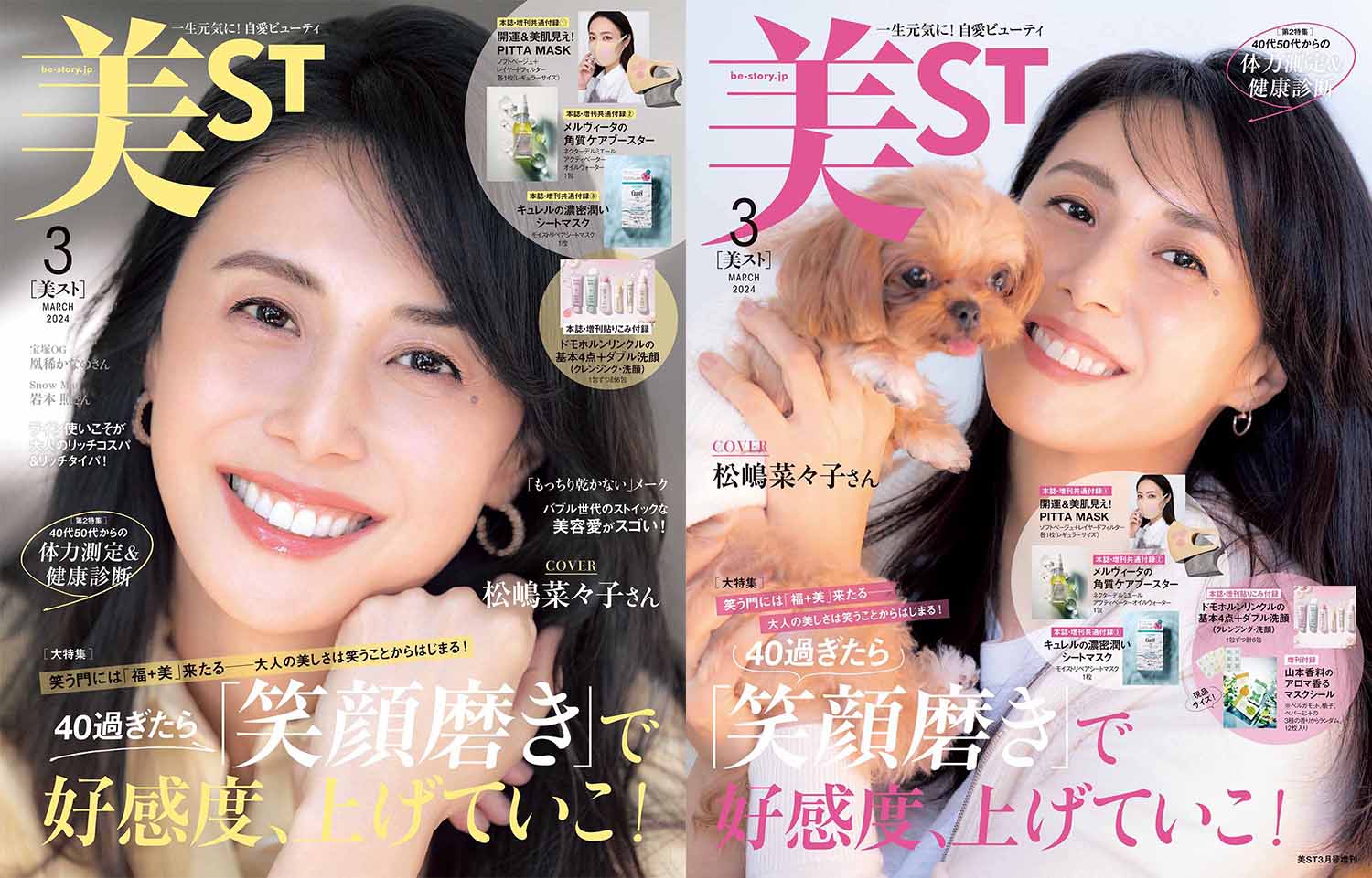 希少】松嶋菜々子 表紙、切り抜き 184ページ 美ST』3月号の表紙は松嶋
