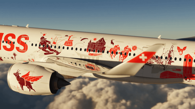 Unique Livery for the first SWISS A350-900 : r/aviation