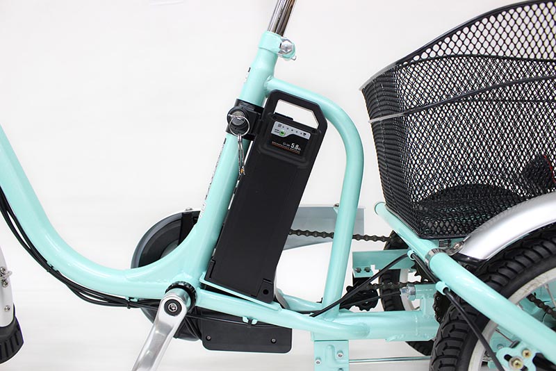ミムゴ ACTIVE PLUS ノーパンク ロータイプ電動アシスト三輪自転車