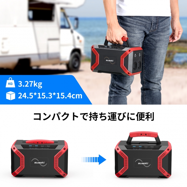 SUAOKI】大容量ポータブル電源新製品「S370」発売～市場初USB Type-C出
