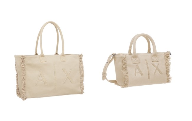 A|Xアルマーニ エクスチェンジ】2021春夏 新作フリンジキャンバス