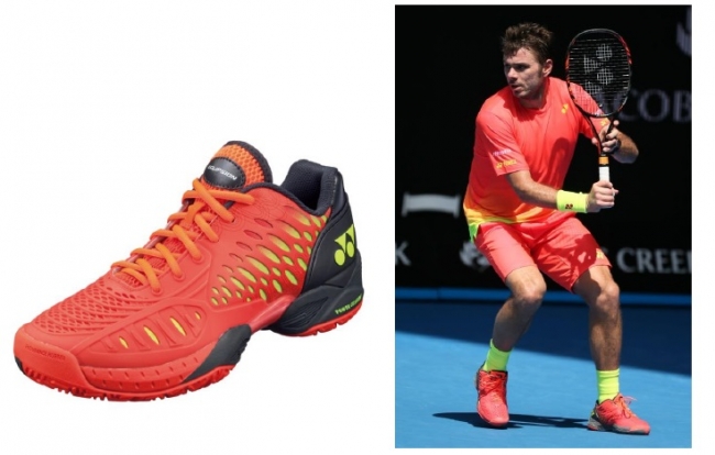 世界4位※のS・ワウリンカ使用 激しいフットワークに安定性とフィット