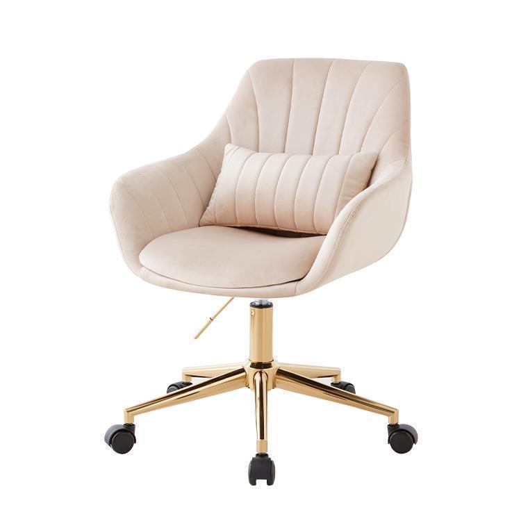 WEB限定】 ASHEL jelly デスクチェア キャスター 金脚 ラテベージュ