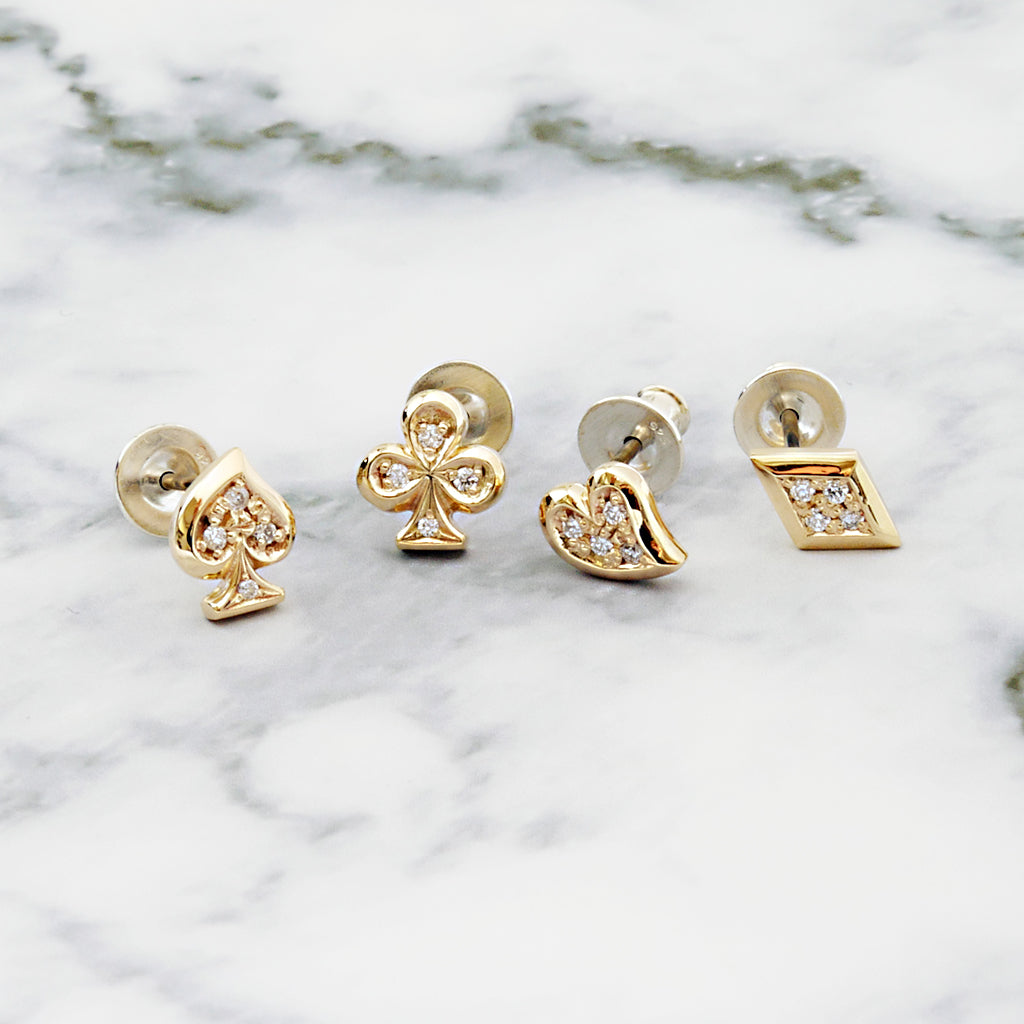 PUERTA DEL SOL 10金 ダイヤモンド ピアス ダイヤデザイン
