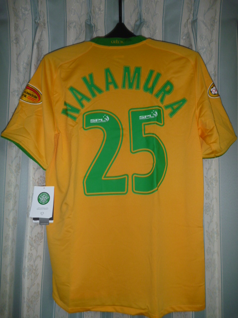 NIKE セルティック 08/09 ユニフォーム アウェイ 半袖 #25 中村俊輔