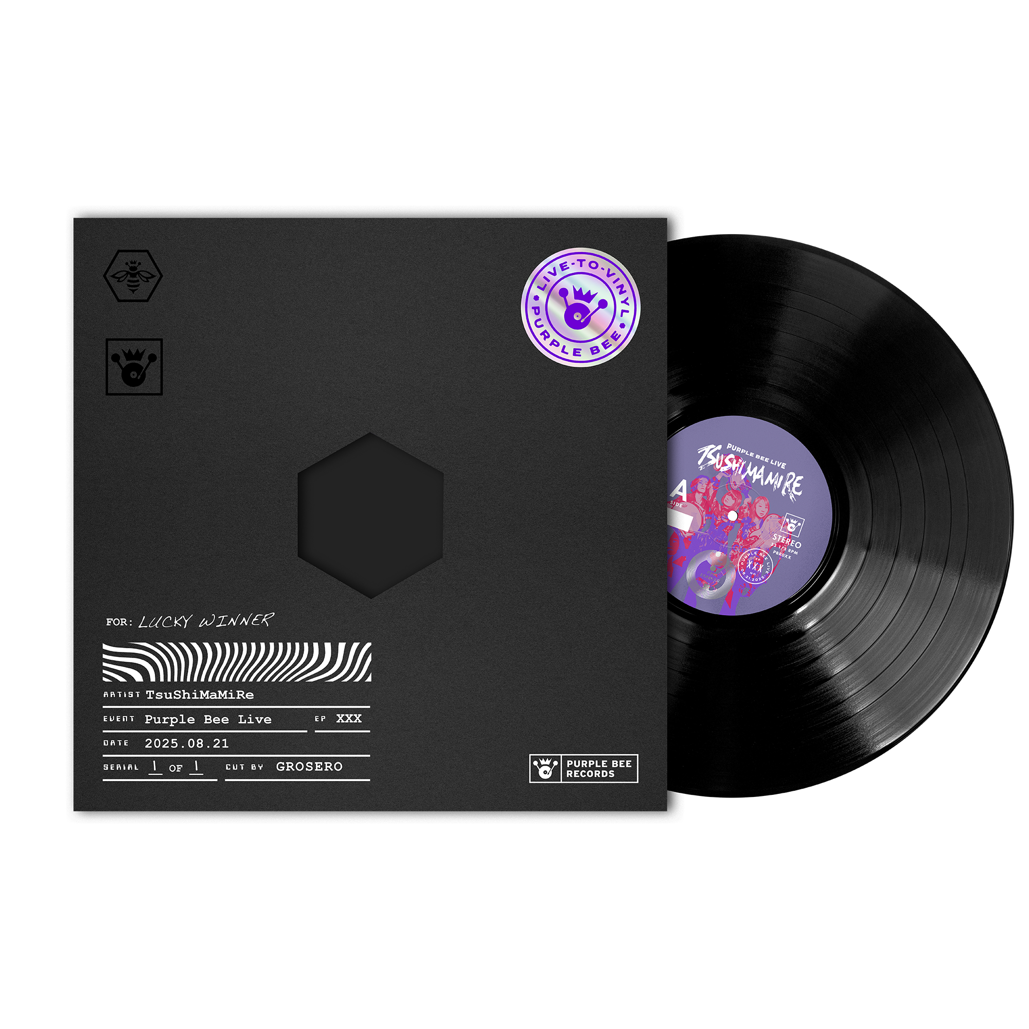 TsuShiMaMiRe • Live-to-Vinyl Pre-Sale – Purple Bee