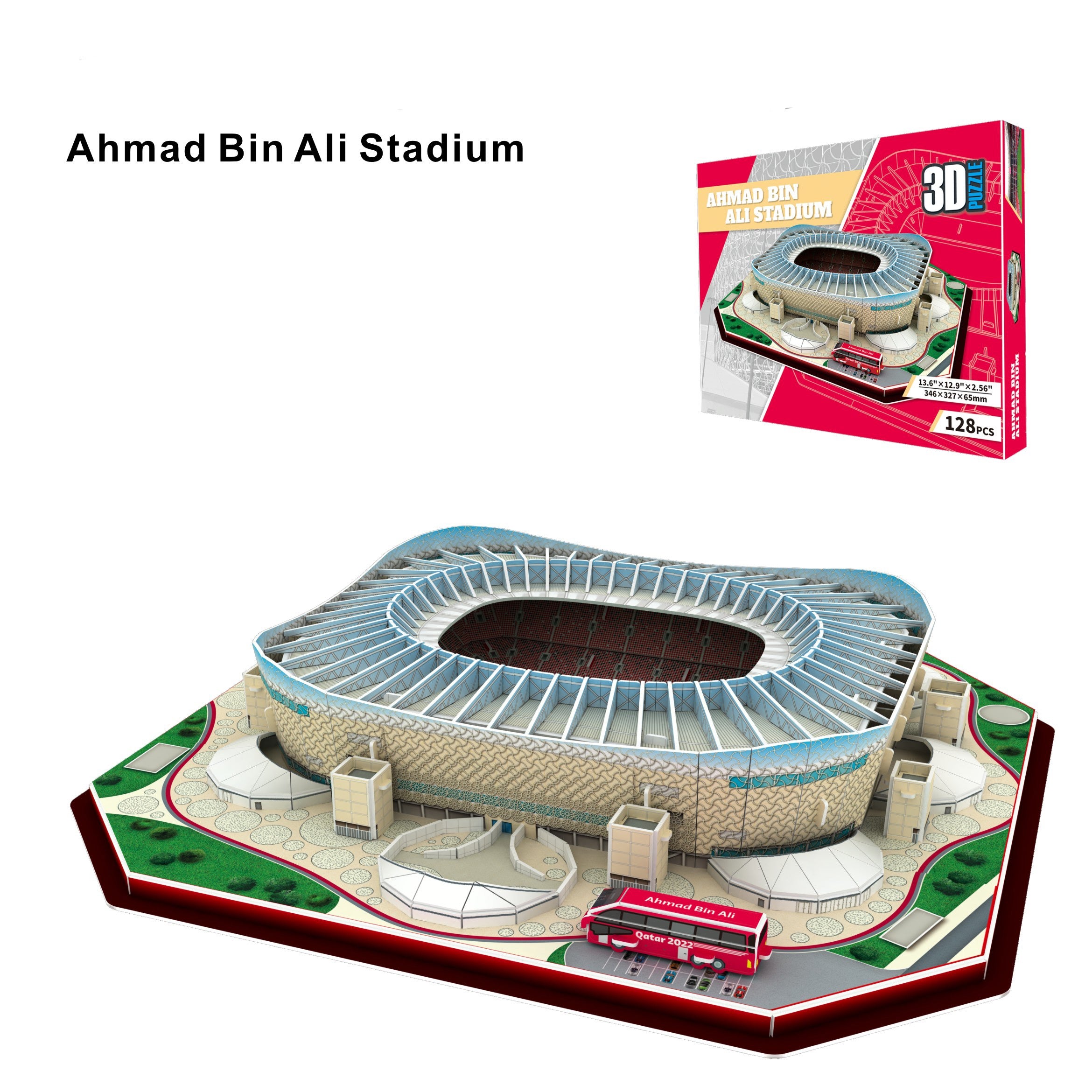 Ahmad Bin Ali Stadium 3D Puzzle Large – Puzzleit