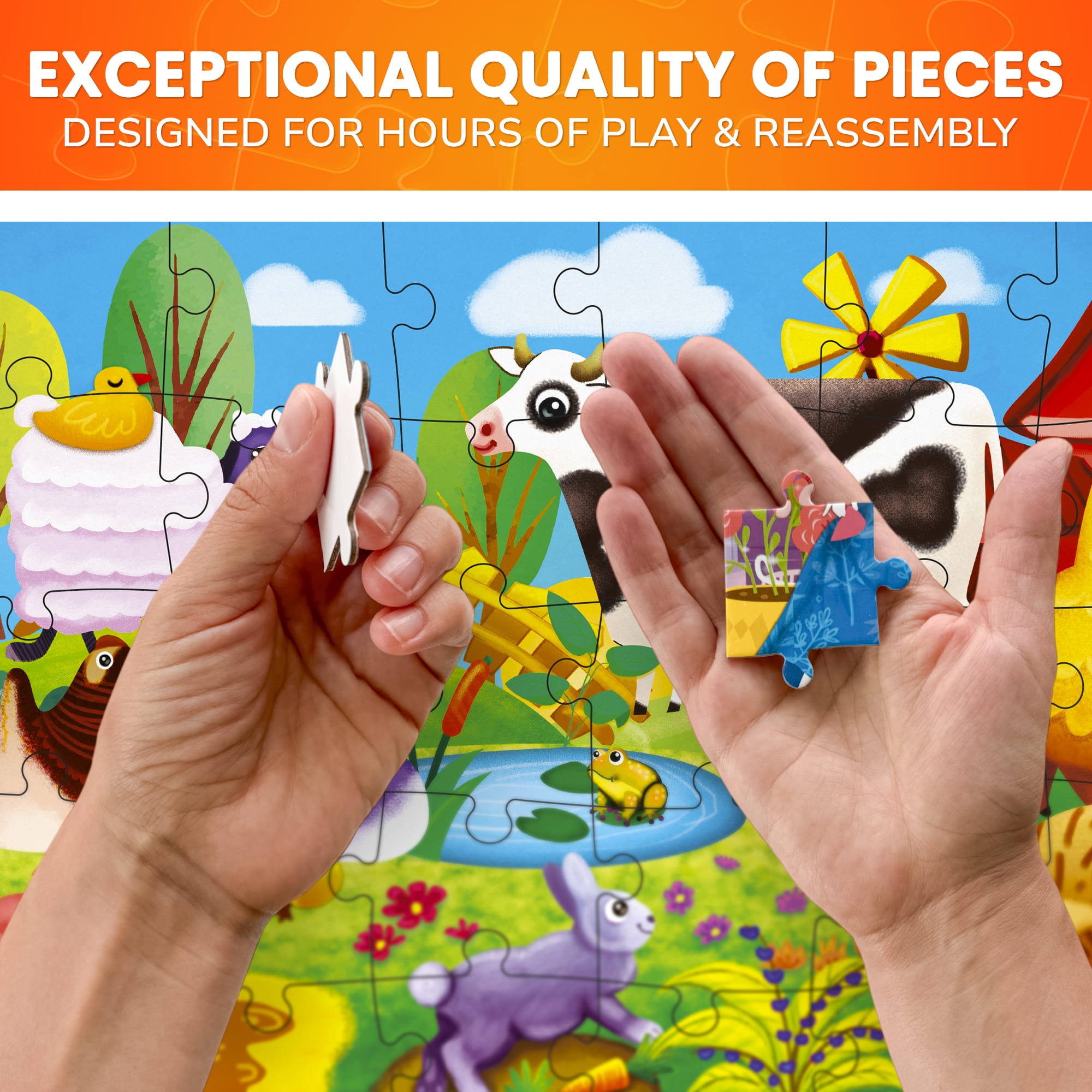 QUOKKA Bundle Set of 8 Puzzles for Kids | Dino, Pets