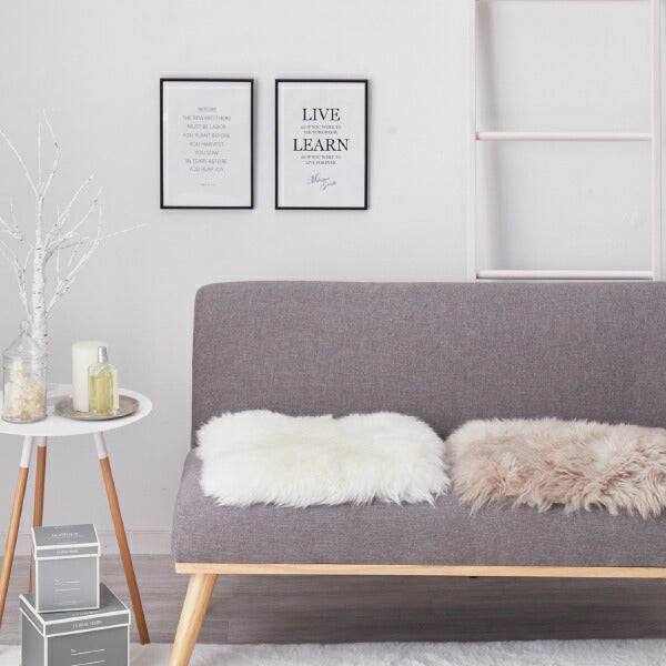 ムートン 座布団 チェアパット 40×40cm ファー 原皮 座布団 シート