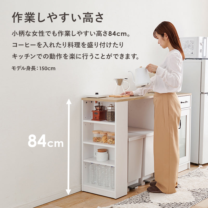 Monster ホワイト木製モダンキッチンカウンター Monster ホワイト木製