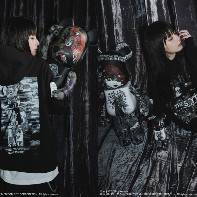 S'YTE × ホラー漫画家 伊藤潤二 × BE@RBRICKコラボコレクションを発売