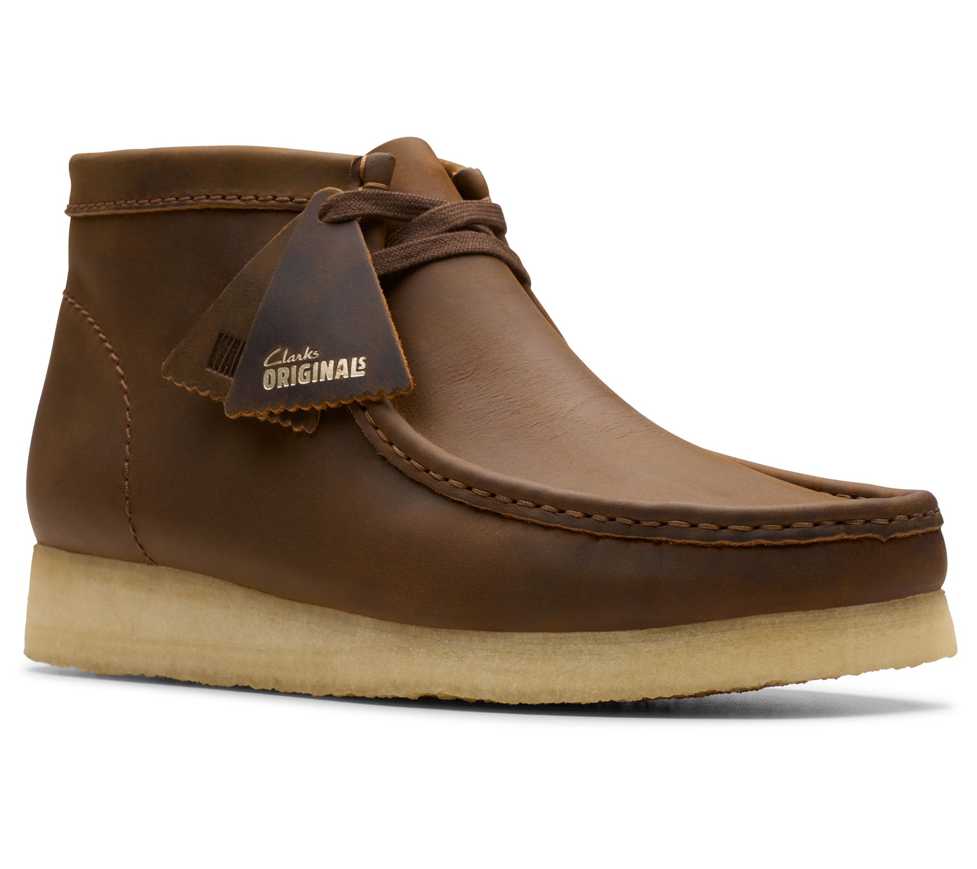 Clarks Men's Originals Leather Wallabee Boot - QVC.com