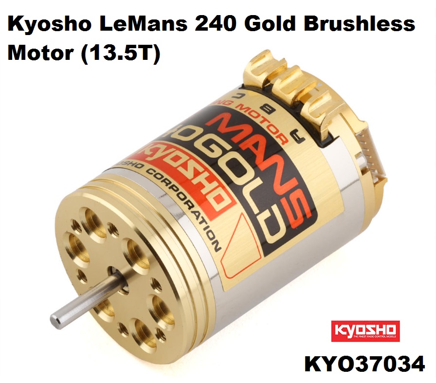 Kyosho LeMans 240 Gold Brushless Motor (13.5T) – RC Bombshells