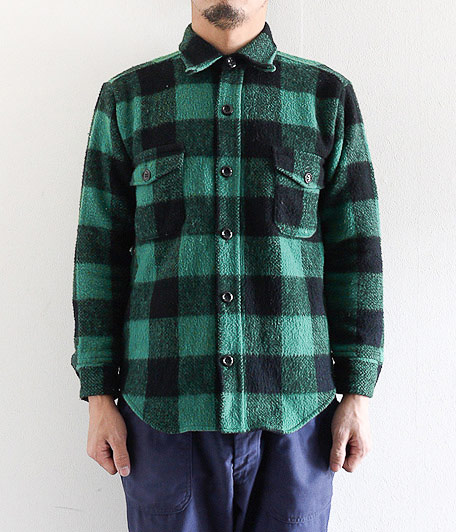 Melton ウールチェックシャツ ［resize］ - Fresh Service NECESSARY