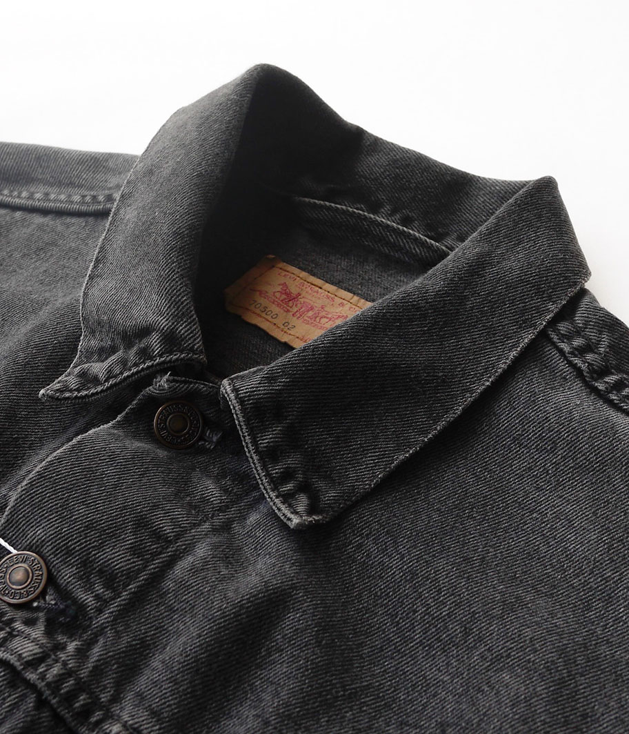 Euro Levi's 70500 ブラックデニムトラッカージャケット - Fresh