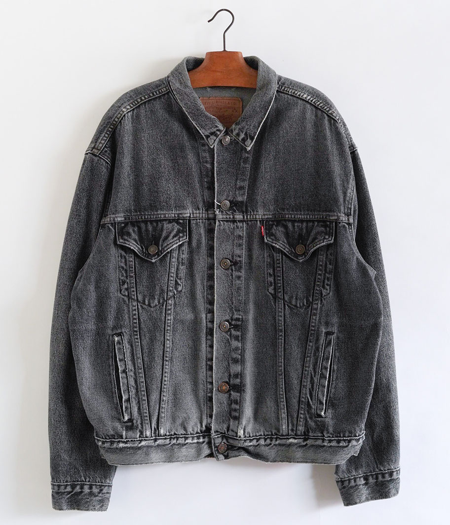 Euro Levi's 70503 ブラックデニムトラッカージャケット - Fresh