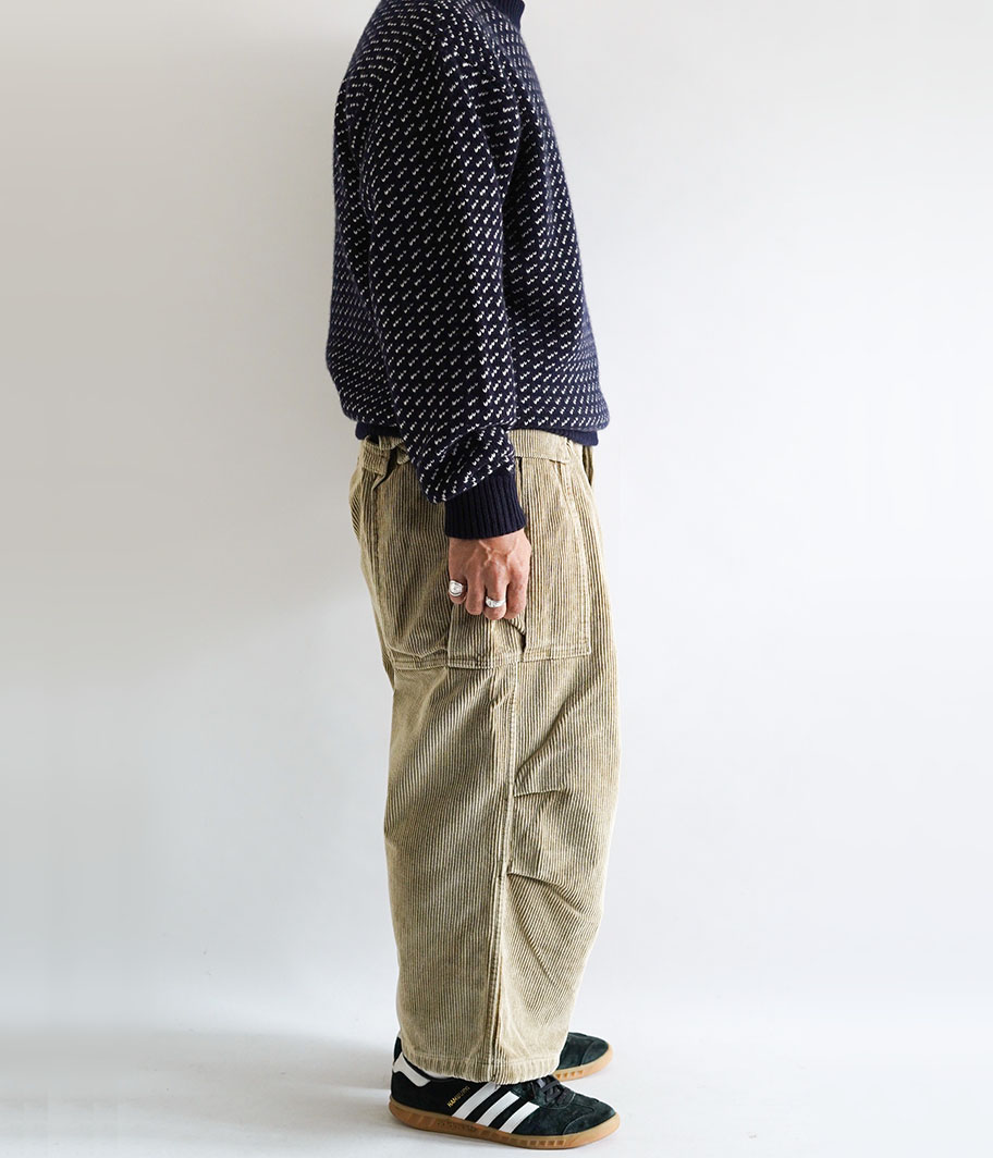 HERILL Heavy Corduroy Cargo pants [BEIGE] - Fresh Service