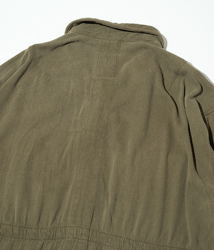 ANCELLM SILK SUEDE FIELD JACKET [KHAKI] - Fresh Service NECESSARY