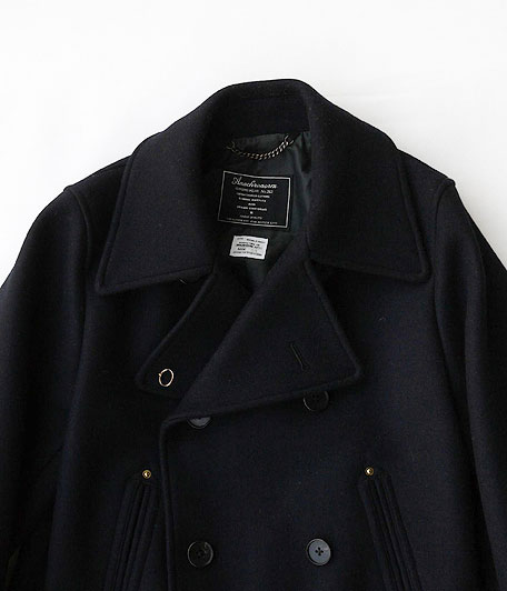 ANACHRONORM Wool Melton P-Coat [NAVY] - Fresh Service NECESSARY or