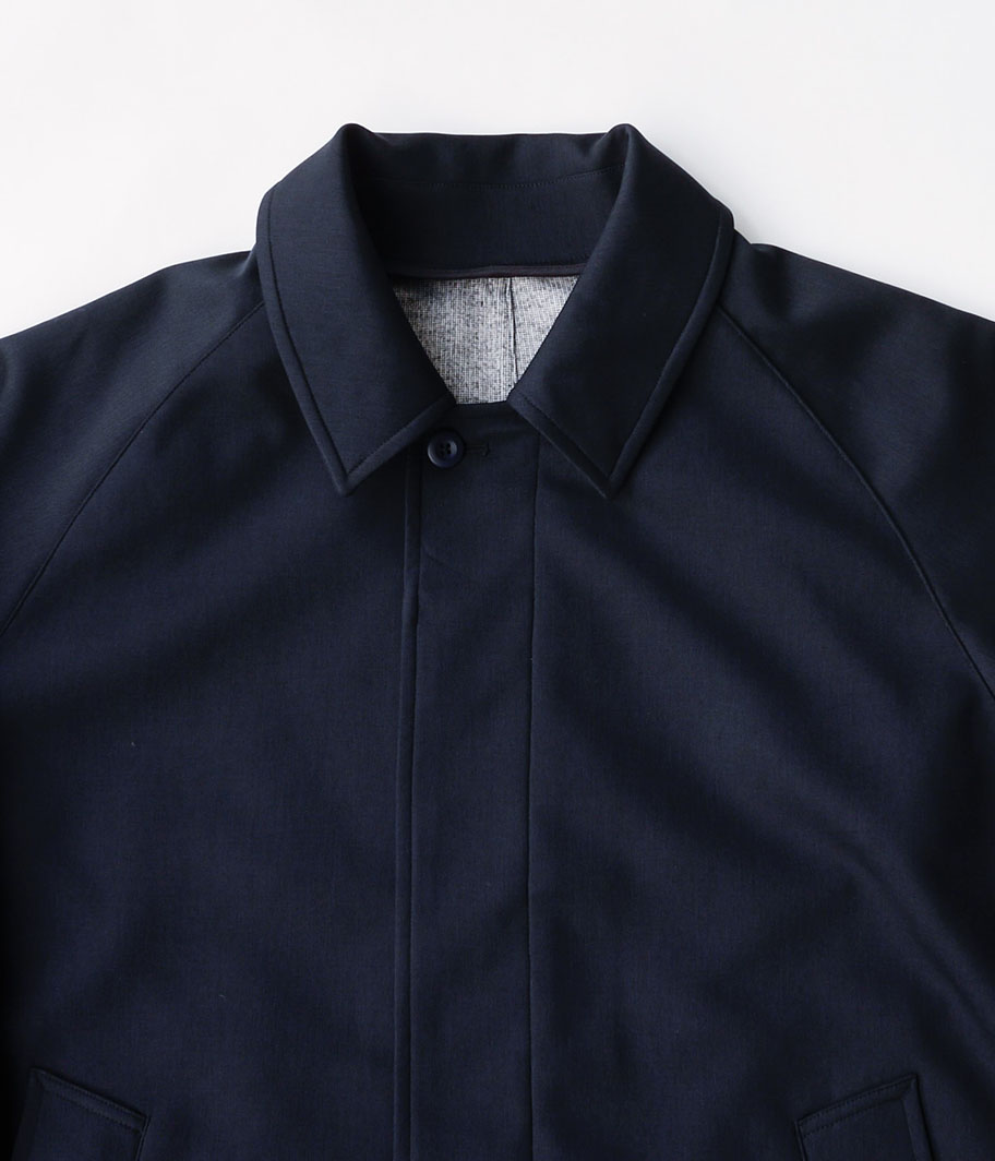 Fresh Service DOWN FABRIC BAL COLLAR COAT [NAVY] - Fresh Service