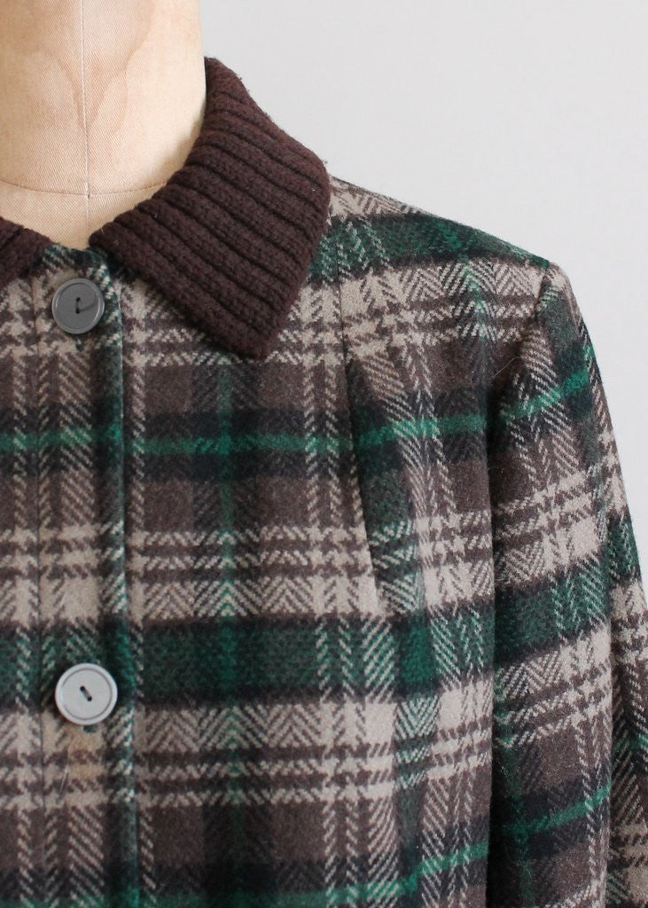 Vintage 1950s Pendleton Plaid Wool Hiking Jacket - Raleigh Vintage