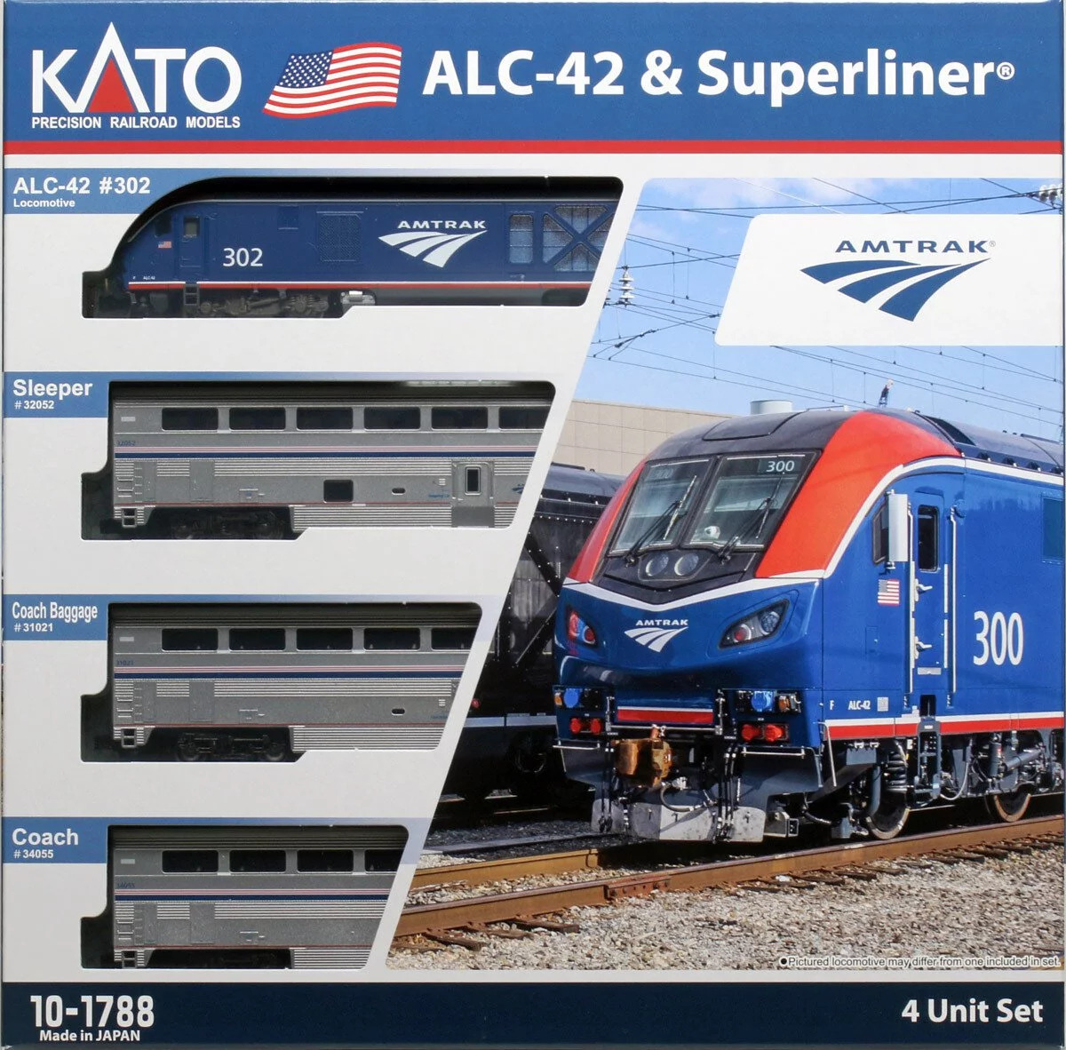 Kato 10-1788 N Amtrak ALC-42 & Superliner Phase VI 4-Unit 