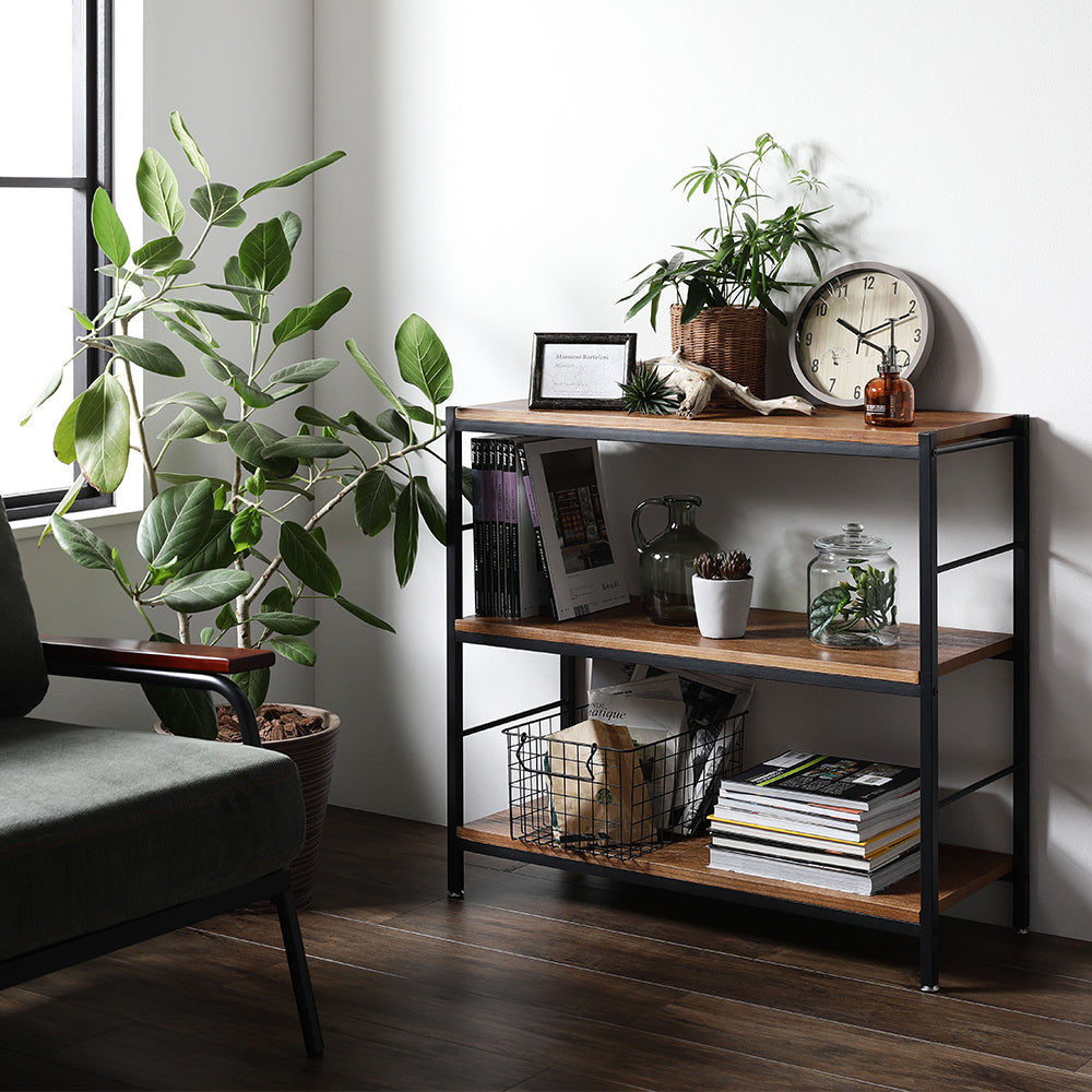 オープンラック 幅60cm 4段タイプ/ヴィンテージテイストのデザイン